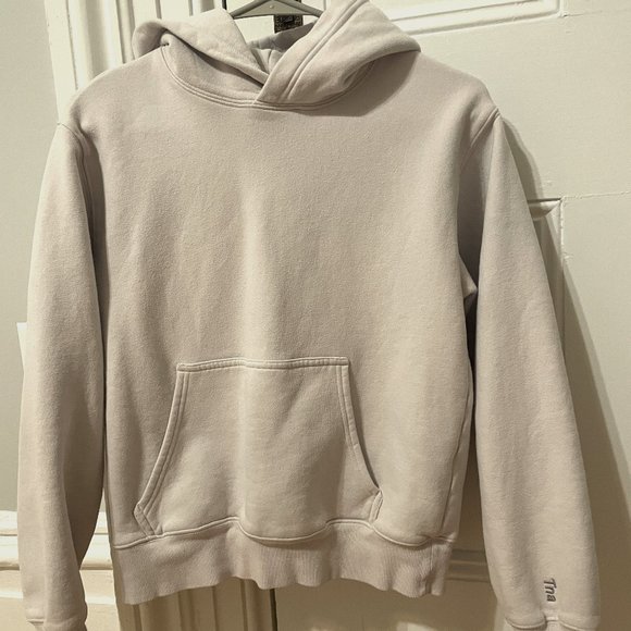 Aritzia TNA Pink Cozy Fleece Perfect Pullover Hoodie Sweatshirt, Size XS - Picture 1 of 3